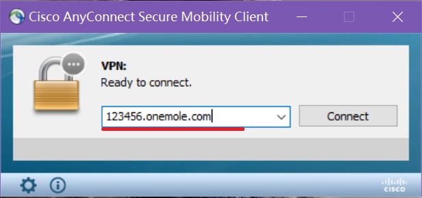 Setup OneMole AnyConnect VPN on Windows 10 - Step 6